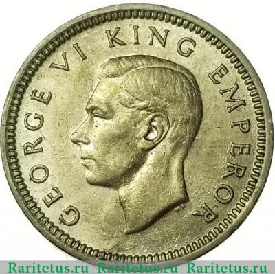 3 пенса (pence) 1941 года   Новая Зеландия