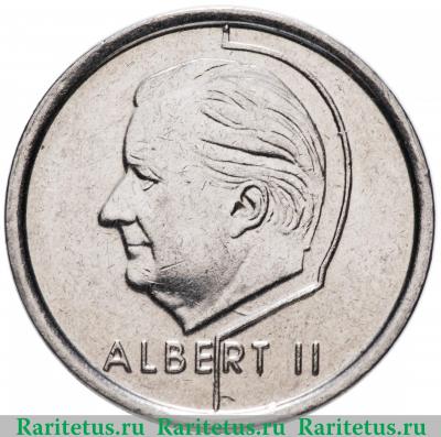 1 франк (franc) 1997 года  BELGIE Бельгия