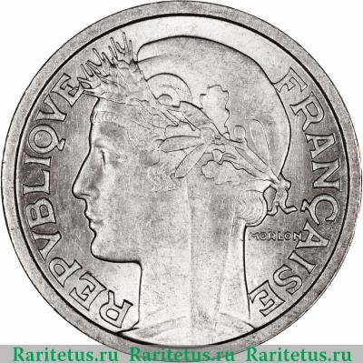 2 франка (francs) 1947 года   Франция