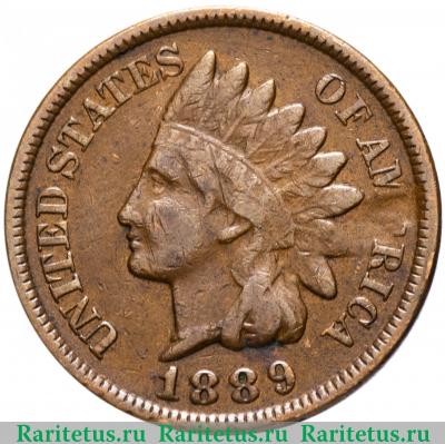 1 цент (cent) 1889 года   США