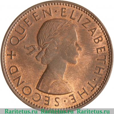 1 пенни (penny) 1958 года   Новая Зеландия