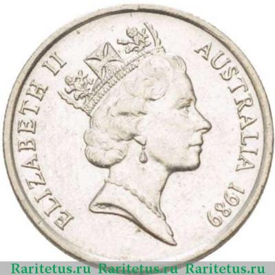 5 центов (cents) 1989 года   Австралия