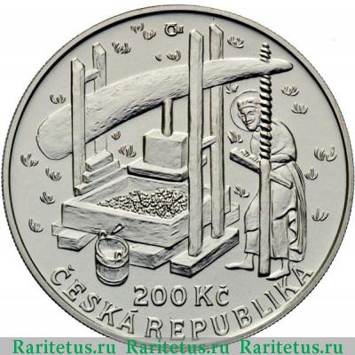 200 крон (korun) 2008 года  виноградники Чехия