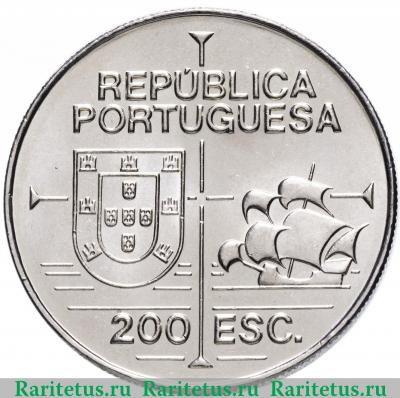 200 эскудо (escudos) 1992 года  Калифорния Португалия