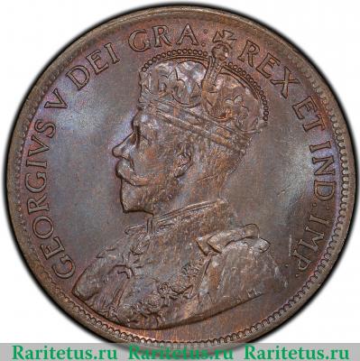 1 цент (cent) 1919 года   Канада