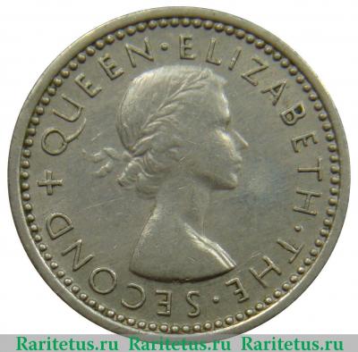3 пенса (pence) 1954 года   Новая Зеландия