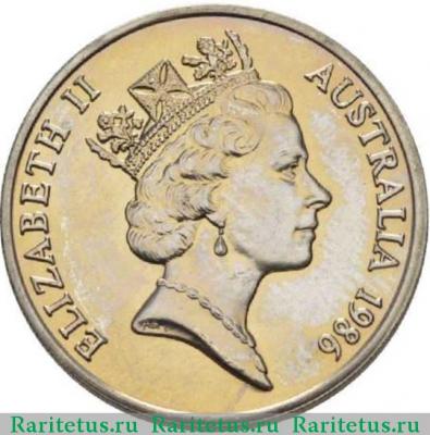 20 центов (cents) 1986 года   Австралия