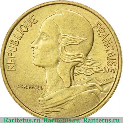 5 сантимов (centimes) 1972 года   Франция