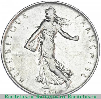 1 франк (franc) 1960 года   Франция