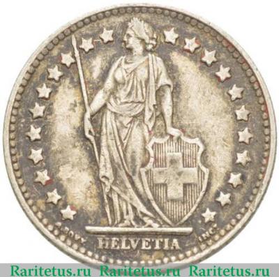 1 франк (franc) 1939 года   Швейцария