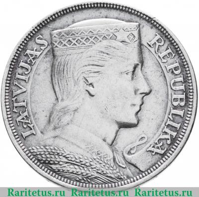 5 латов (lati) 1929 года   Латвия