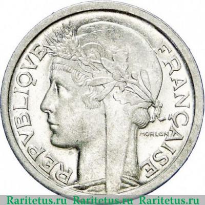 1 франк (franc) 1945 года B  Франция