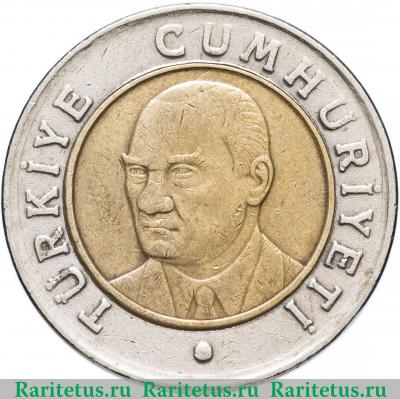 1 новая лира (yeni lirasi) 2005 года   Турция