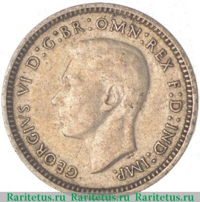 3 пенса (pence) 1939 года   Австралия