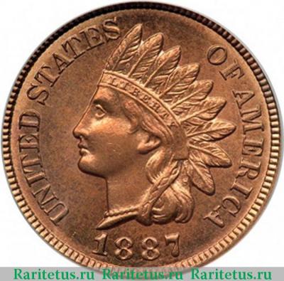 1 цент (cent) 1887 года   США