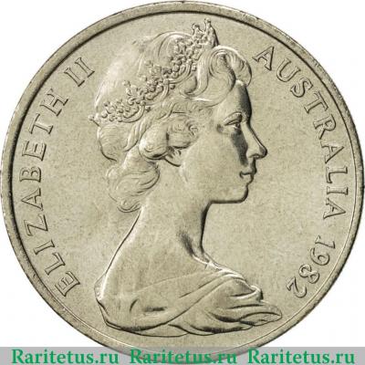 20 центов (cents) 1982 года   Австралия