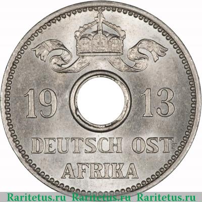 5 геллеров (heller) 1913 года A  Германская Восточная Африка