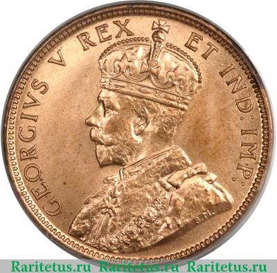 1 цент (cent) 1911 года   Канада