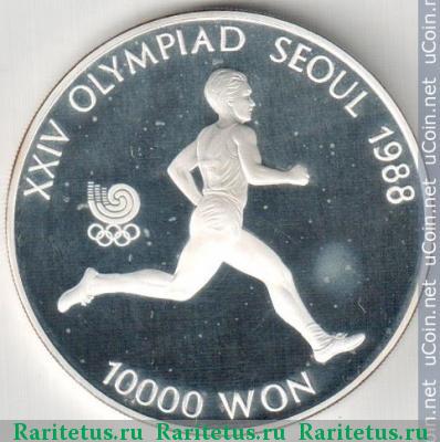 10000 вон (won) 1986 года   Южная Корея