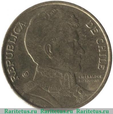 10 песо (pesos) 2007 года   Чили