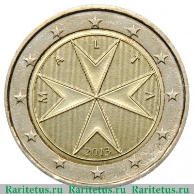 2 евро (euro) 2013 года   Мальта