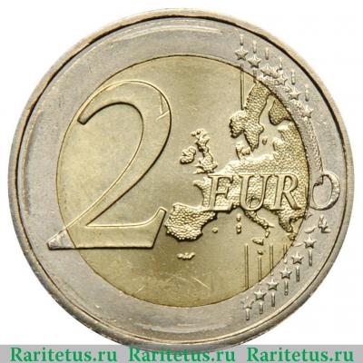 Реверс монеты 2 евро (euro) 2013 года   Мальта