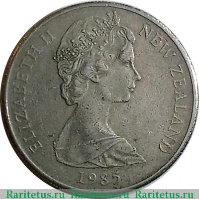 10 центов (cents) 1985 года   Новая Зеландия