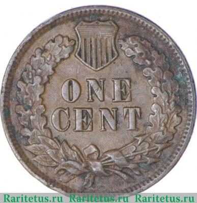 Реверс монеты 1 цент (cent) 1881 года   США