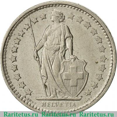 1/2 франка (franc) 1977 года   Швейцария
