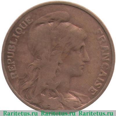 5 сантимов (centimes) 1909 года   Франция