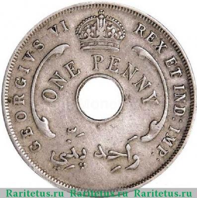 1 пенни (penny) 1947 года H  Британская Западная Африка