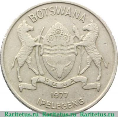 50 тхебе (thebe) 1977 года   Ботсвана