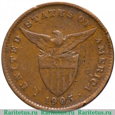 1 сентаво (centavo) 1909 года   Филиппины