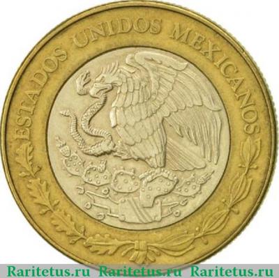 10 песо (pesos) 2002 года   Мексика