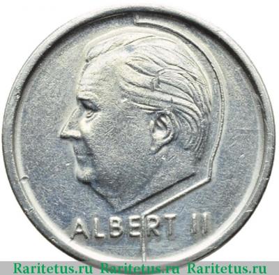 1 франк (franc) 1995 года  BELGIE Бельгия