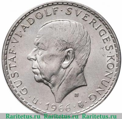 5 крон (kronor) 1966 года   Швеция