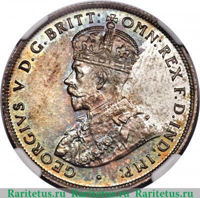 2 шиллинга (shillings) 1913 года H  Британская Западная Африка