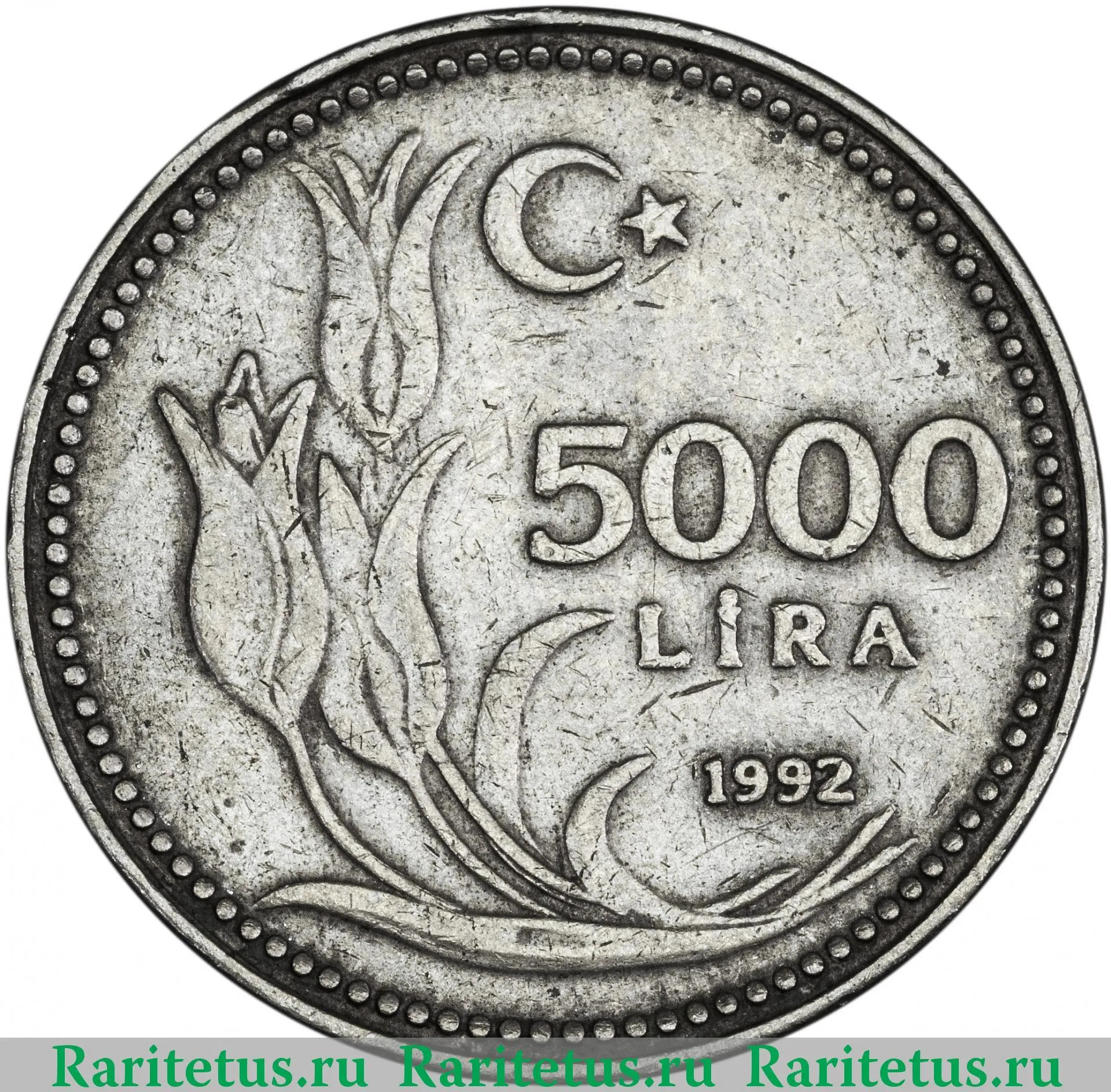 Рубль стоимостью 5000. Монета Турция 5000 лир 1992. Монета 5000 лир Турция 1992 года.