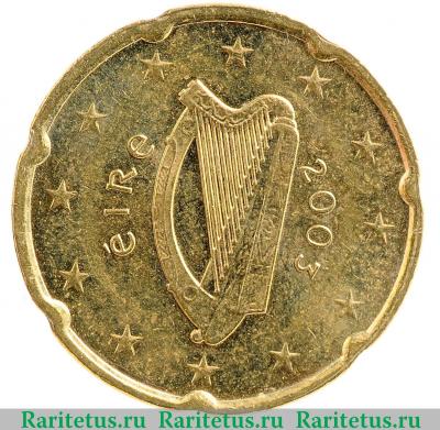 20 центов (cents) 2003 года   Ирландия