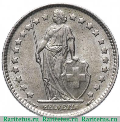 1 франк (franc) 1947 года   Швейцария
