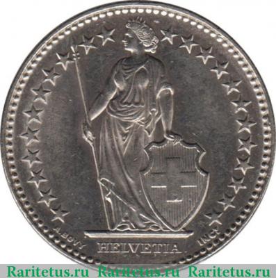 2 франка (francs) 2007 года   Швейцария