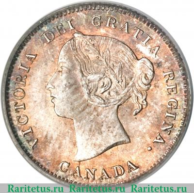 5 центов (cents) 1888 года   Канада