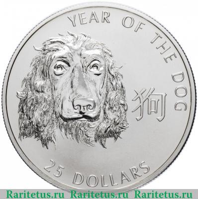 Реверс монеты 25 долларов (dollars) 2006 года   Соломоновы Острова proof