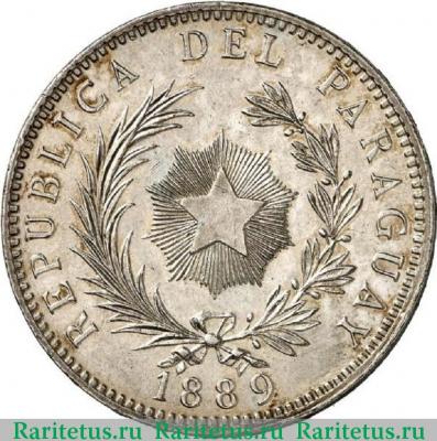 1 песо (peso) 1889 года   Парагвай
