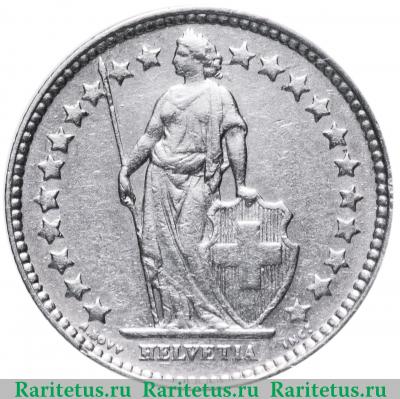 1/2 франка (franc) 1906 года   Швейцария