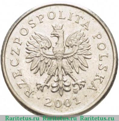 10 грошей (groszy) 2001 года   Польша
