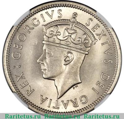 2 шиллинга (shillings) 1949 года   Кипр