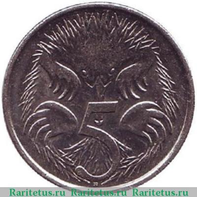 Реверс монеты 5 центов (cents) 2012 года   Австралия