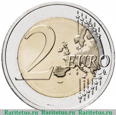 Реверс монеты 2 евро (euro) 2017 года   Эстония