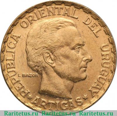 5 песо (pesos) 1930 года   Уругвай